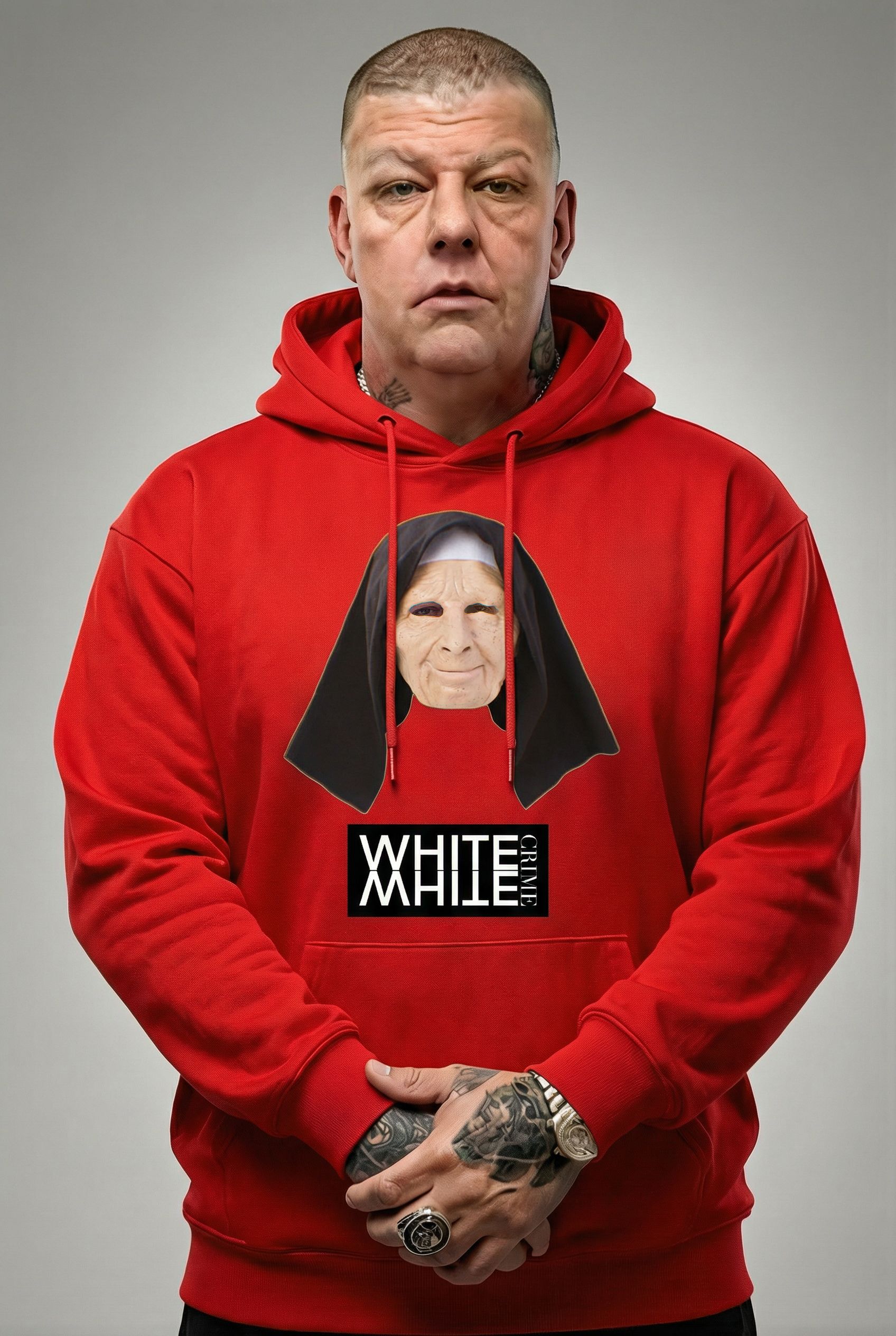 WHITE on WHITE CRIME Hoodie + FREE CD