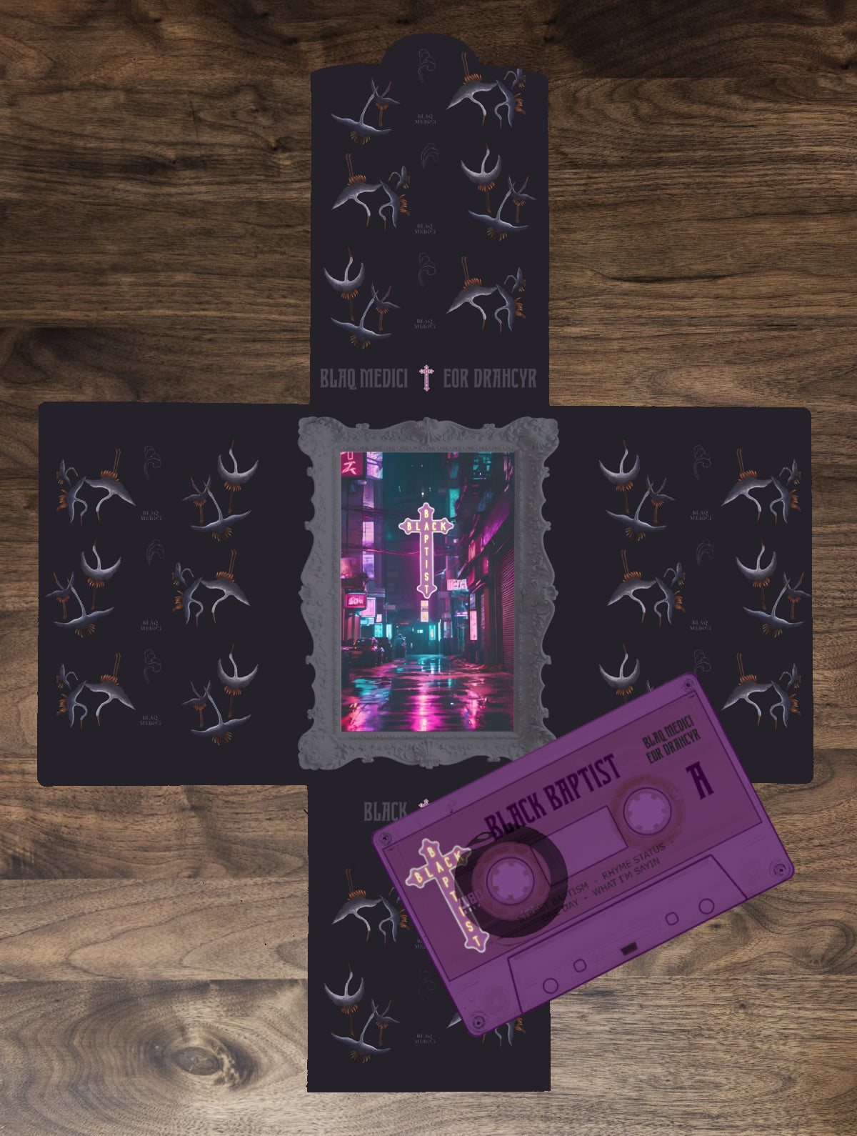 EOR DRAHCYR - BLACK BAPTIST (LIMITED EDITION CASSETTE & CRUCIFIX)