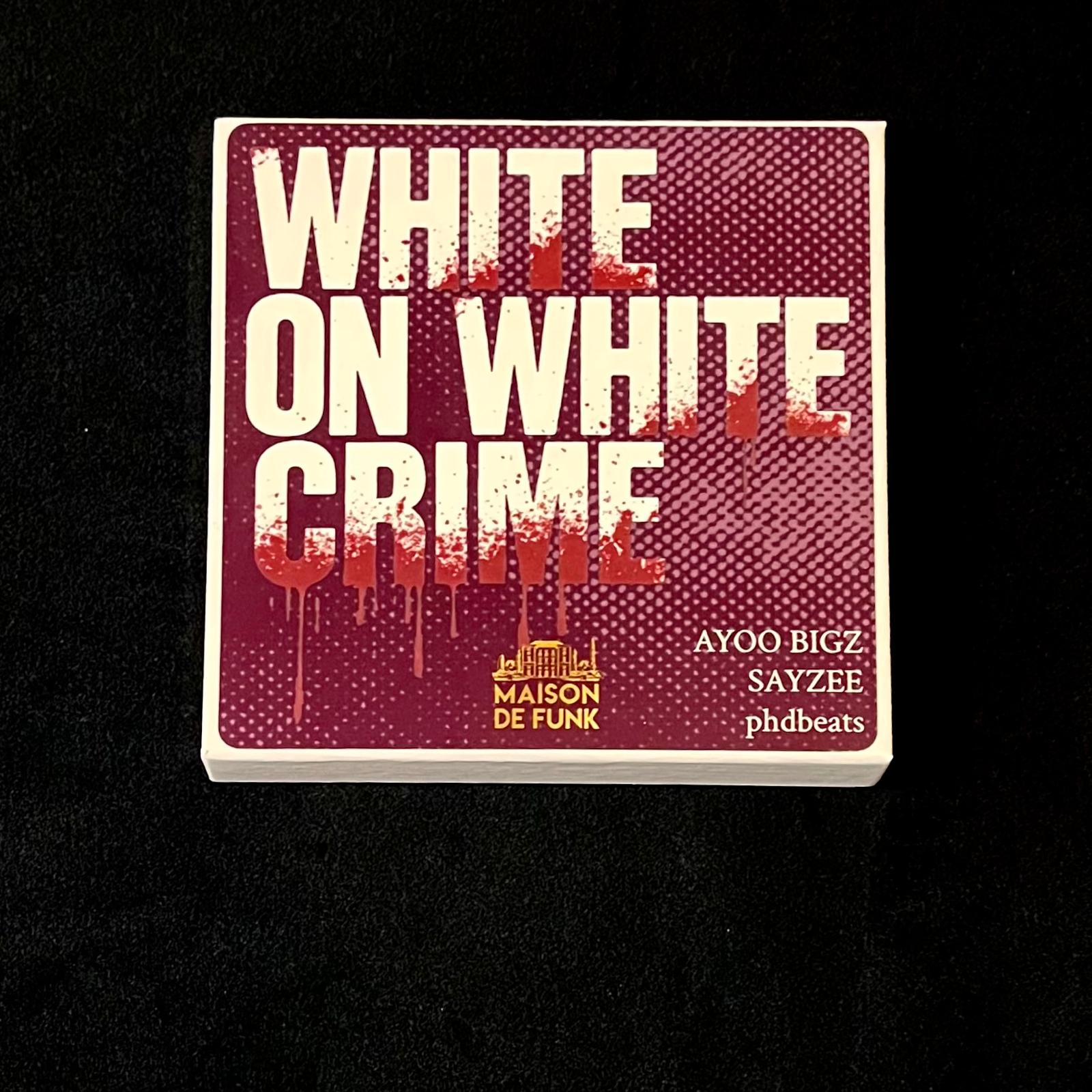 WHITE on WHITE CRIME Hoodie + FREE CD