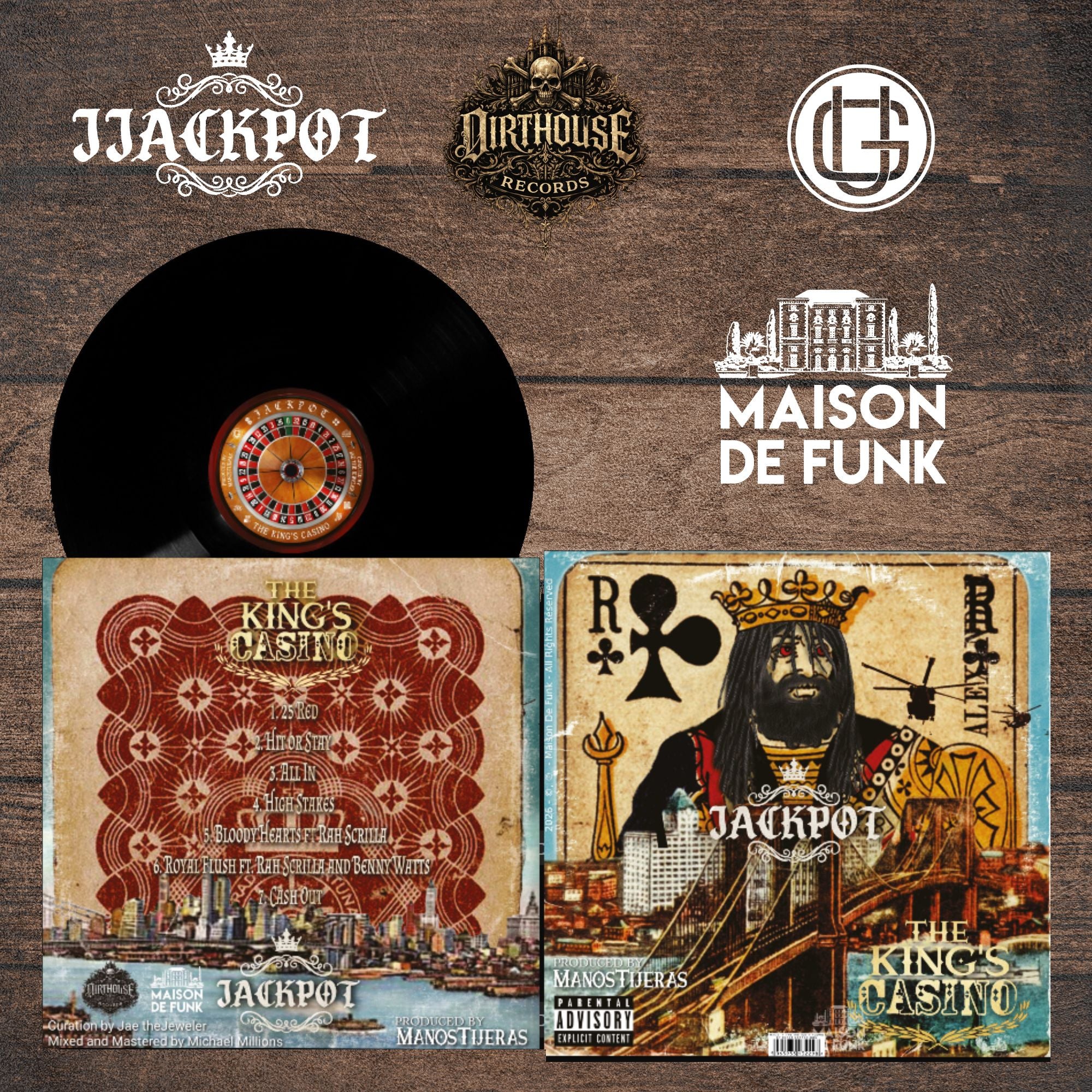 DEAD MAN'S HAND & KING'S CASINO — VINYL