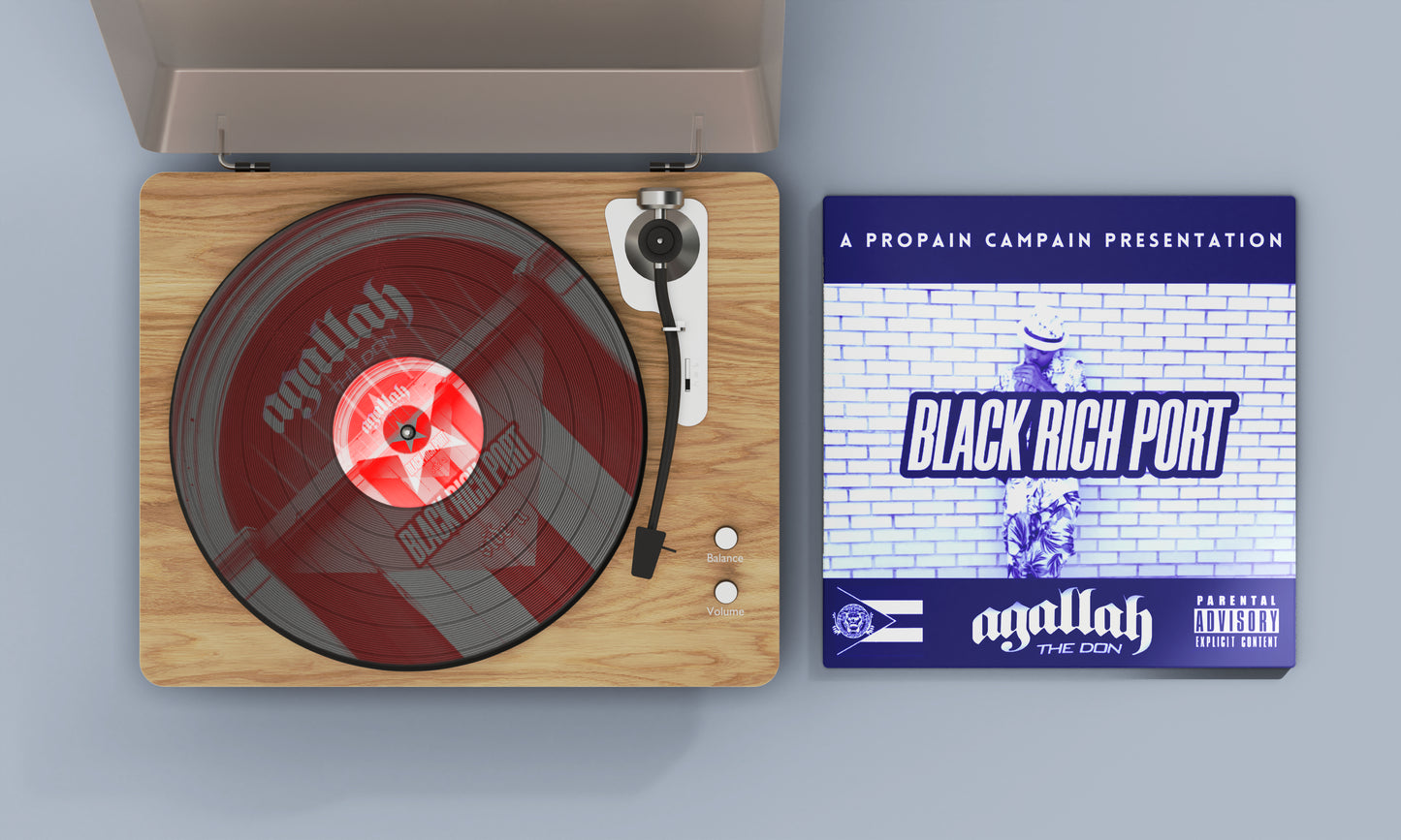 AGALLAH THE DON - BLACK RICH PORT (DELUXE COLOR VINYL WITH BONUS TRACK)